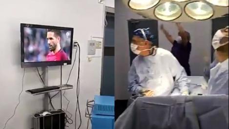 VIDEO: S-au uitat la meci în timp ce se aflau în operaţie! Câţiva medici din Chile se opreau din treabă la fiecare penalty