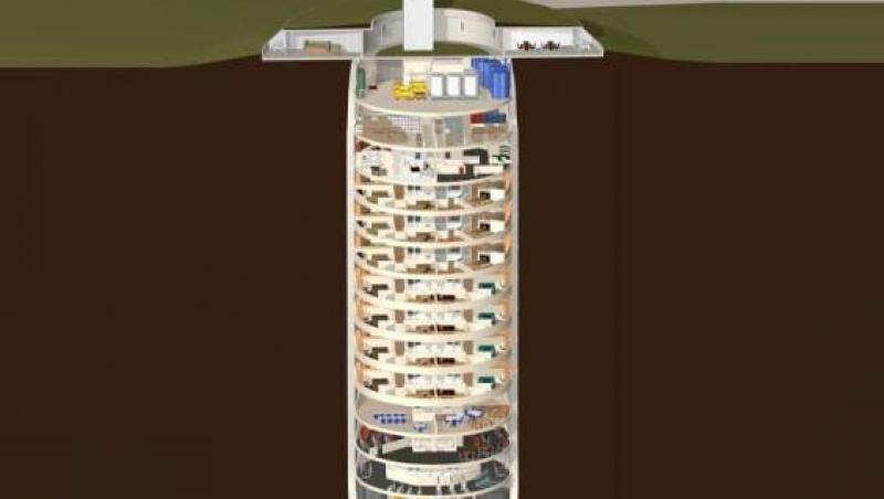FOTO! Ai bani, supravieţuieşti. Aşa arată BUNCĂRELE construite de bogaţii lumii de teama unor atacuri nucleare sau dezastre naturale: 15 etaje, piscină, sală de forţă şi mâncare pentru cinci ani