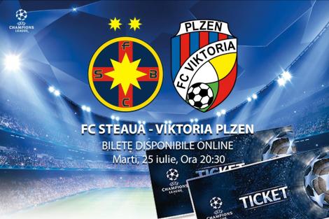 FCSB a pus în vânzare biletul pentru meciul cu Viktoria Plzen! Se umple Arena Naţională în Liga Campionilor?