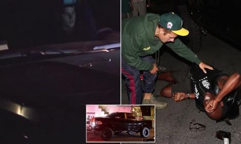 VIDEO! Oamenii au privit îngroziți! Justin Bieber a lovit cu maşina un paparazzo în Beverly Hills: Fotograful a fost preluat de o ambulanță