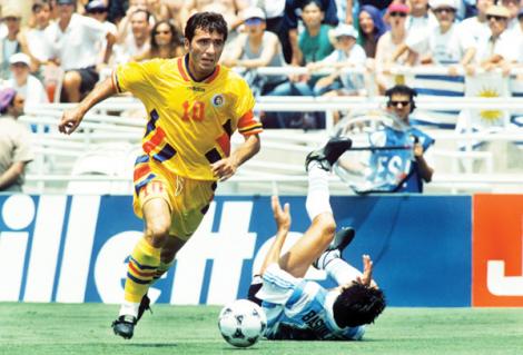 VIDEO: Un Maradona în tribună şi altul pe teren! Azi se fac 23 de ani de când România învingea Argentina la Mondialul din SUA