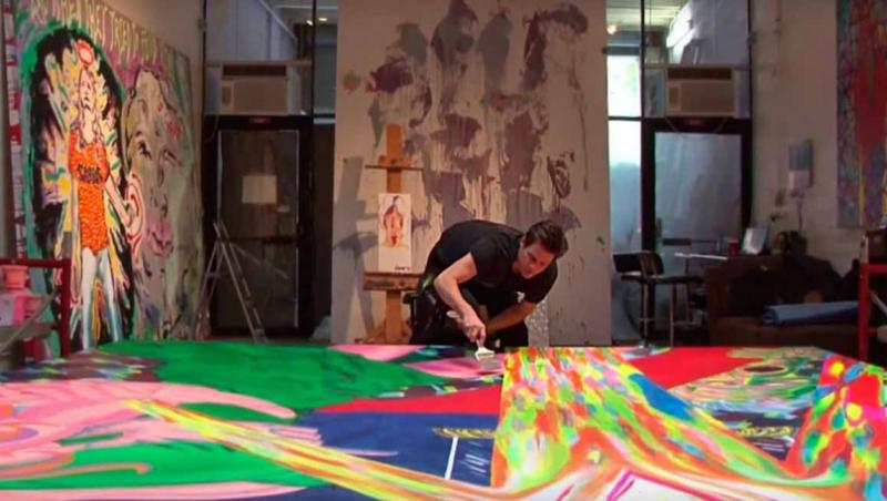 Celebrul actor Jim Carrey s-a apucat de pictat, iar operele sale arată de-a dreptul spectaculos!