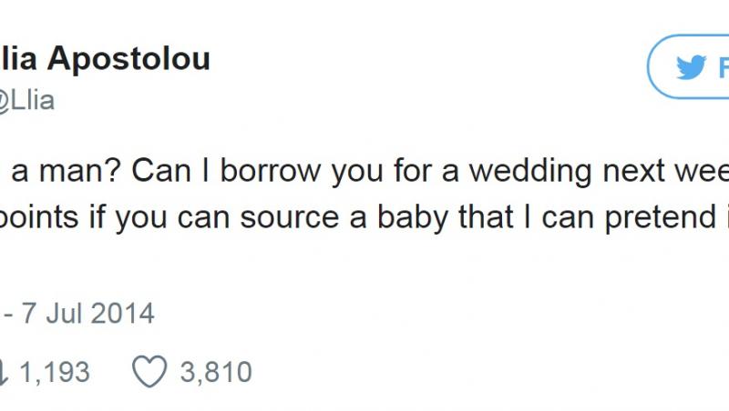 Disperată că nu are cu cine să meargă la o nuntă, tânăra a dat un mesaj pe Twitter anunțând că își caută partener! Și soarta a avut planuri mari pentru ea!