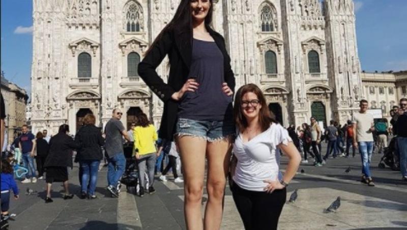 Galerie foto. Aşa ceva nu ai mai văzut! Cum arată femeia cu cele mai lungi picioare din lume