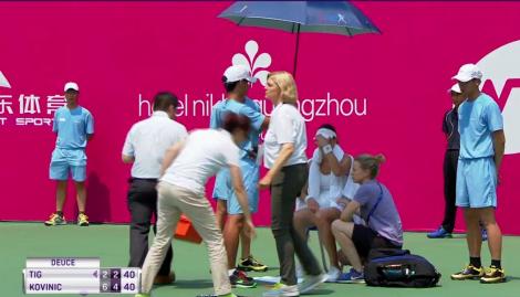 VIDEO: Momente dramatice la Guangzhou. Patricia Țig s-a prăbușit pe teren și a fost nevoită să abandoneze în turul I