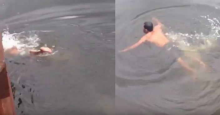 VIDEO ȘOC! A vrut să demonstreze că are puteri supranaturale și a sf&acirc;rșit tragic. Un șaman a fost devorat de un crocodil, sub ochii &icirc;ngroziți ai oamenilor care &icirc;l priveau de pe margine