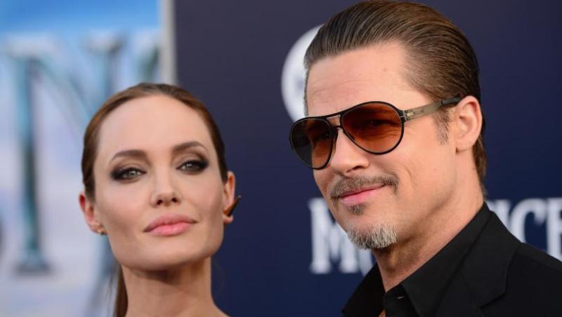 Angelina Jolie şi Brad Pitt s-ar fi împăcat, fără să renunţe la divorţ. Motivul? 