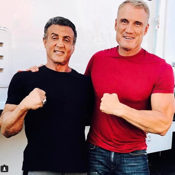 Cum s-au fotografiat Sylvester Stallone și Dolph Lundgren, după 32 de ani de la "Rocky IV"