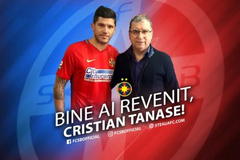 OFICIAL: FCSB și-a prezentat azi ultima achiziție! Cristian Tănase, triplu campion cu Steaua, revine în Liga 1