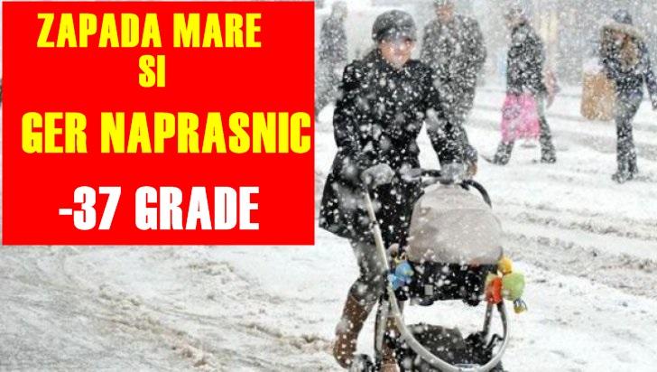 Iadul alb! Iarnă cumplită cu temperaturi imposibil de suportat. Ce urmează?