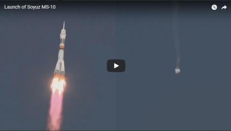 VIDEO| Imagini spectaculoase! Doi astronauți, în pericol de moarte, după o defecțiune la motorul navei ce îi ducea pe Stația Spațială Internațională