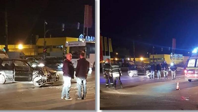 Accident teribil produs după ce un șofer a forțat culoarea roșie a semaforului! Cinci oameni au fost răniți, între care și un copil