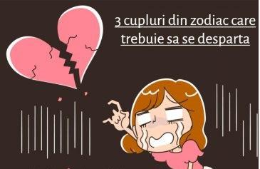 3 cupluri de zodii care se despart p&acirc;nă la finalul anului. Ruptura e inevitabilă!