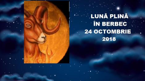 Lună Plină în Berbec 24 octombrie. Ce pățește fiecare zodie în parte