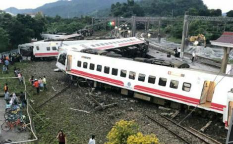 Ultima oră! Cel puţin 17 morţi și peste 80 de răniți, în urma deraierii unui tren, în Taiwan