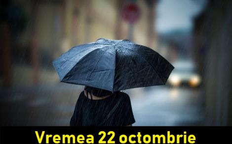Vremea 22 octombrie 2018. Prognoza meteo pentru luni anunță ploi izolate