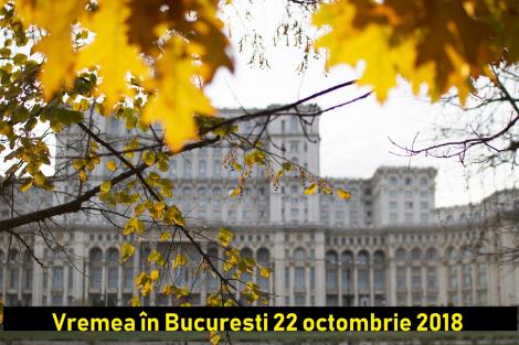Vremea în București 22 octombrie. Temperaturi scăzute pe timpul nopții