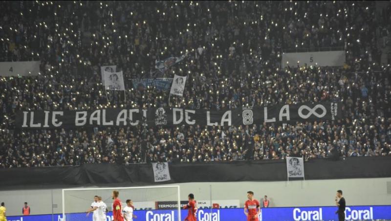 Nimeni nu se aștepta la un asemenea gest! Ce au făcut suporterii craioveni, în timpul meciului CSU Craiova-FCSB, după moartea lui Ilie Balaci