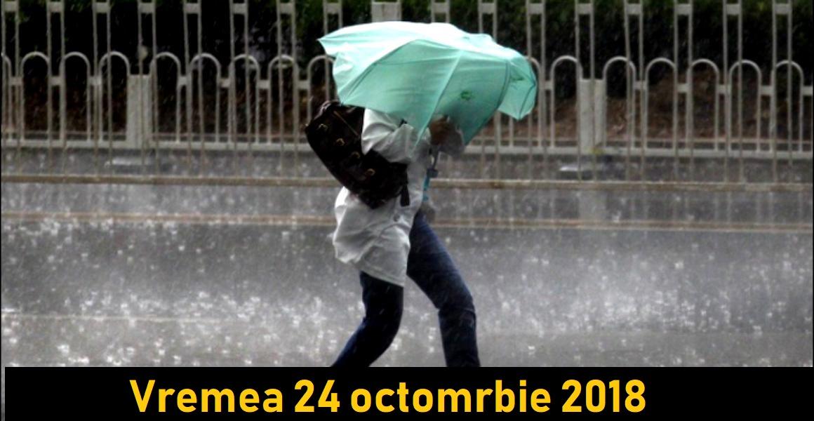 Vremea 24 octombrie. Vin ploile pe arii exinse și scad temperaturile semnificativ