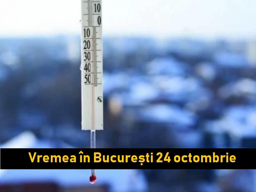 Vremea &icirc;n București 24 octombrie 2018. Temperaturi scăzute ziua și noaptea