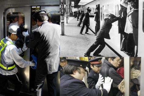 Locuitorii Japoniei,TERORIZAȚI de oamenii plătiți să împingă lumea în metrou. Condițiile în care călătoresc acești oameni sunt INUMANE. Vezi VIDEO