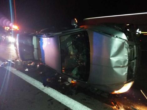 Accident CUMPLIT pe autostrada București - Pitești. Șase mașini implicate. Ambulanțele sunt la fața locului!