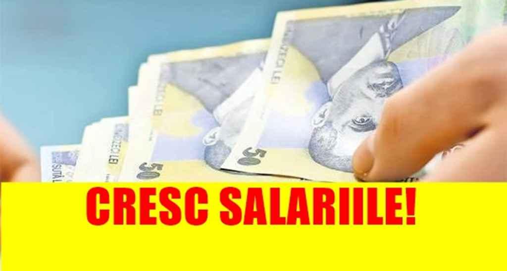 Vești senzaționale pentru sute de mii de rom&acirc;ni! Ei vor primi salarii mărite de anul viitor! E cea mai mare creștere din ultimii 40 de ani