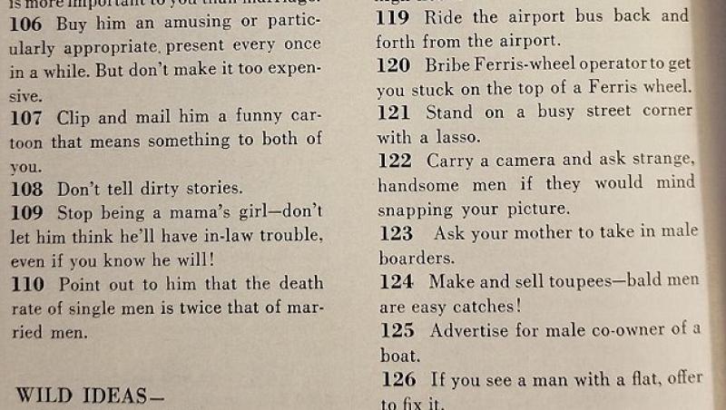 ”Cum și unde să îți găsești un soț”. Cea mai DETALIATĂ listă de sfaturi pentru a-ți găsi partenerul ideal, întocmită în 1958. Câte dintre „sfaturi” mai sunt valabile astăzi?