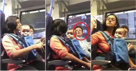 Mama se afla cu copilul în tren când a zărit un scaun liber pe care stătea poșeta unei doamne. A vrut să se așeze acolo, dar uite ce reacție a avut femeia în vârstă