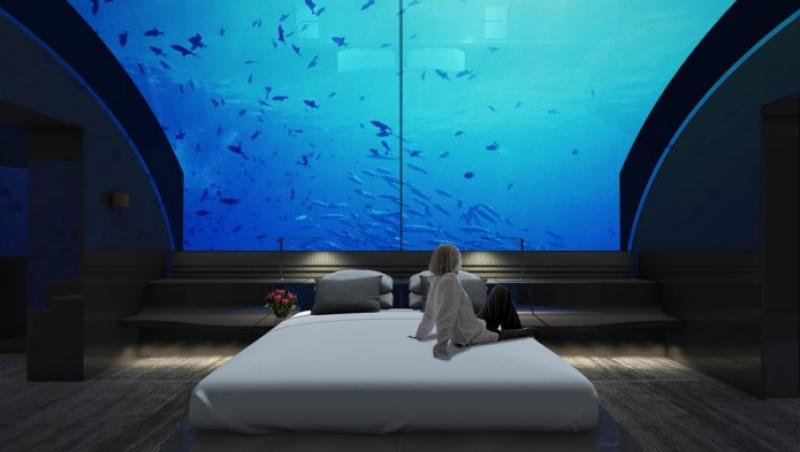 Construcție INEDITĂ! Primul hotel subacvatic din lume va fi inaugurat. Prețul pentru o noapte de cazare este COLOSAL