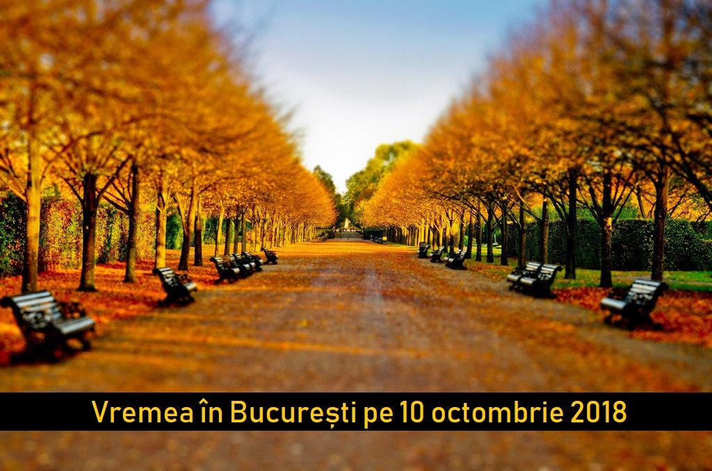 Vremea &icirc;n București 10 octombrie 2018. Temperaturi ridicate