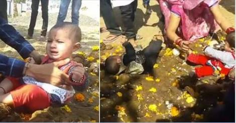 Gest INUMAN făcut de mamele din India! își îngroapă copii în bălegar și îi lasă să plângă fără milă. De ce fac asta