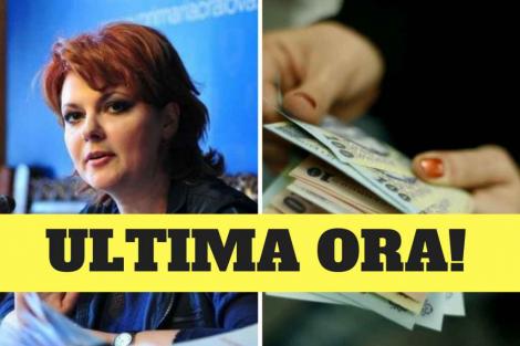 Lia Olguța Vasilescu, anunț oficial despre salariile bugetarilor în perioada imediat următoare!