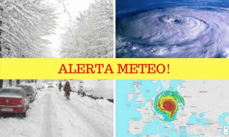 ANM Informare meteorologică de vreme rea în toată țara! Harta zonelor cu lapoviţă, ninsori şi viscol