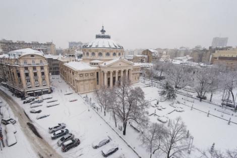 Vremea în București 17 noiembrie. Ninsori și temperaturi scăzute în Capitală