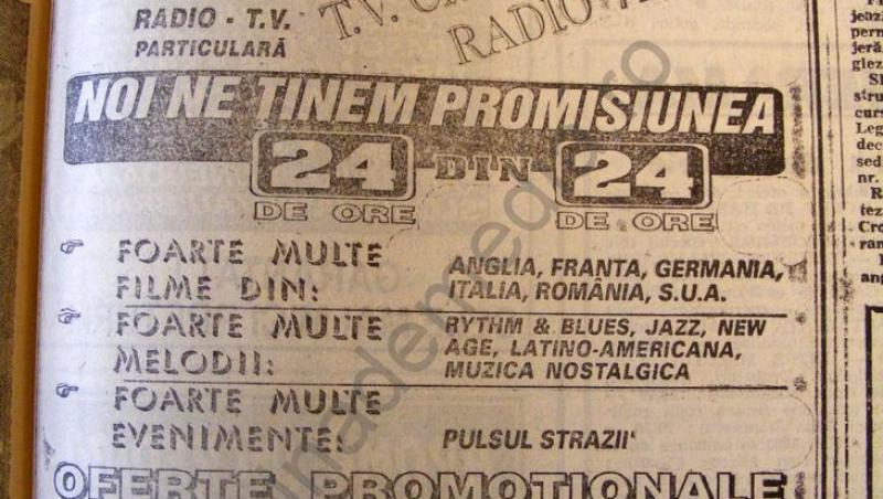 25 de ani de ANTENA 1. ”29 noiembrie 1993. Ora 21.30. Antena 1 emite”.
