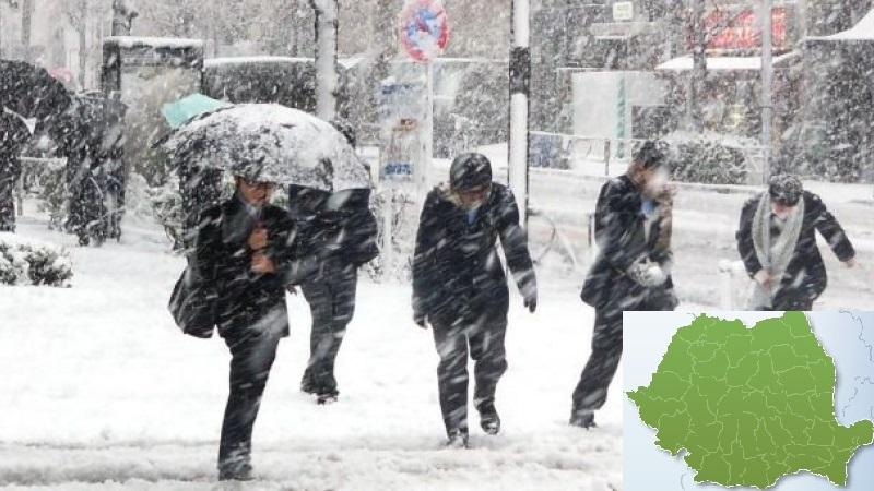 Vremea în București 22 noiembrie. Ger, lapoviță și ninsori joi în Capitală