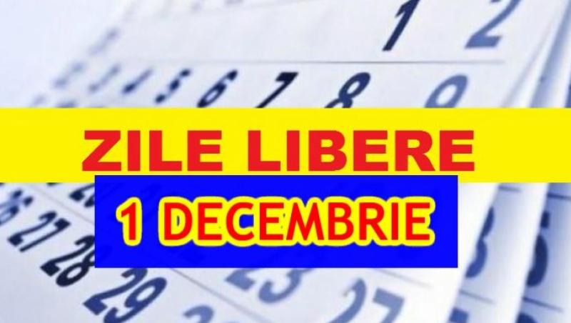 Codul muncii 2018. Câte zile libere au românii în minivacanța de 1 Decembrie