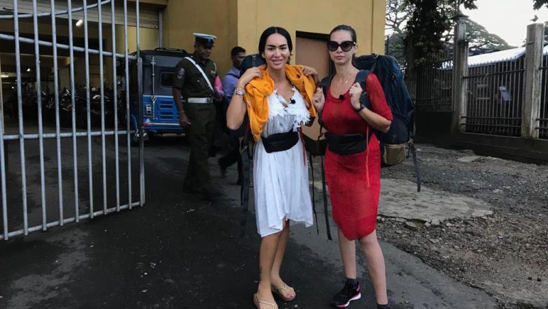 Iuliana Luciu şi Margherita de la Clejani au ajuns la poliţie în Sri Lanka, în timpul filmãrilor la „Asia Express”