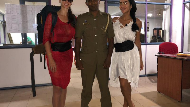 Iuliana Luciu şi Margherita de la Clejani au ajuns la poliţie în Sri Lanka, în timpul filmãrilor la „Asia Express”