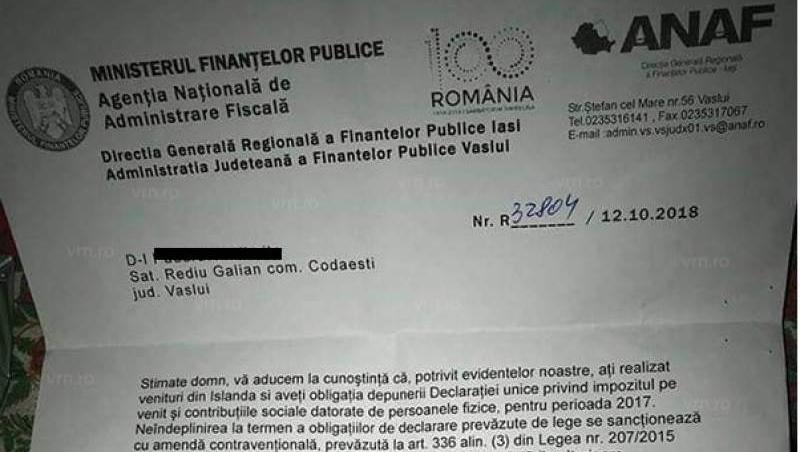 Amendă uriașă de la ANAF pentru un român care muncește legal în străinătate
