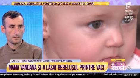 Un bebeluș a fost găsit într-un grajd, printre vaci! Mama l-ar fi abandonat acolo