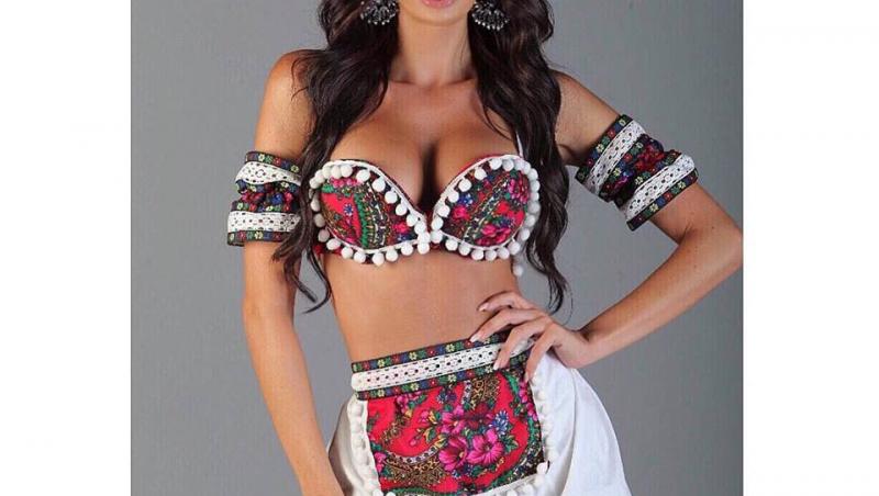 Ioana Filimon a câştigat Miss Global Model of the World dansând în... făină!