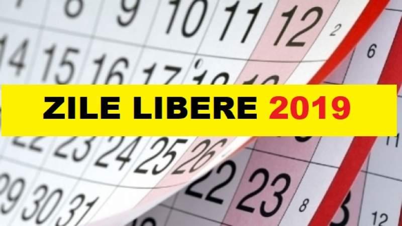 C&acirc;te zile libere vom avea &icirc;n 2019. Minivacanţele pe un an, anunţate de Guvern p&acirc;nă &icirc;n 15 ianuarie