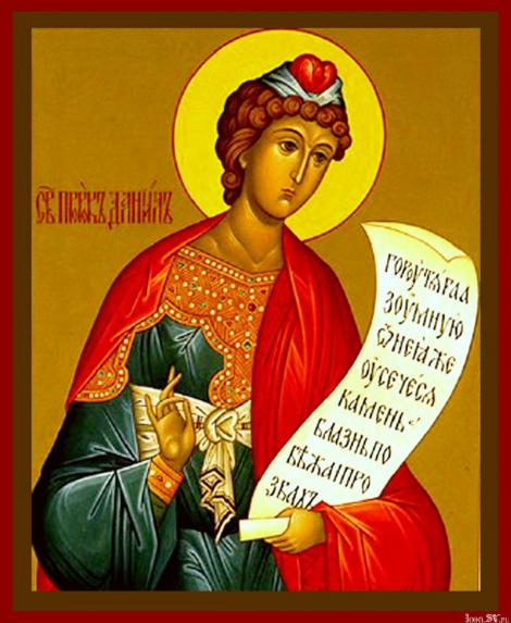 Calendar ortodox 17 decembrie. Sf Proroc Daniel și Sf trei tineri Anania, Azaria şi Misail