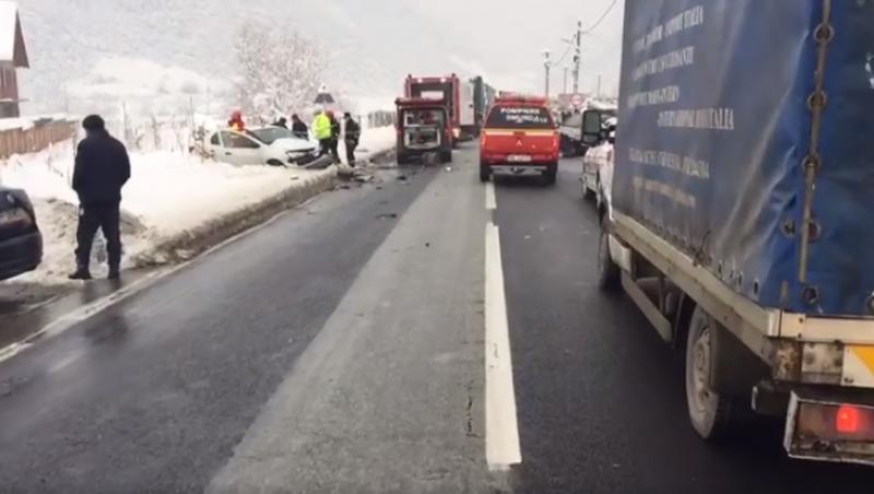 Plan Roșu de intervenție! Accident cumplit la Boița, în județul Sibiu (VIDEO)