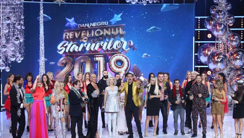 Măști spectaculoase și zeci de vedete la Revelionul Starurilor 2019, prezentat de Dan Negru, la Antena 1