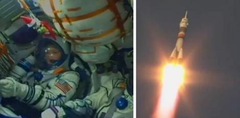 Imagini în premieră! Rusia a lansat astăzi o rachetă Soyuz către Staţia Spaţială Internaţională