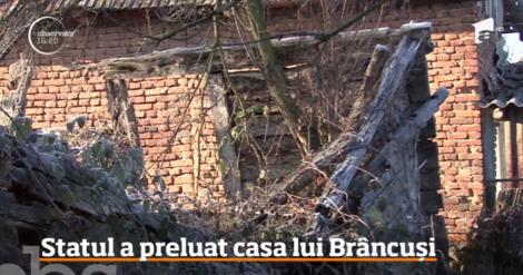 Trei bârne putrezite şi un perete din lemn mai mult prăbuşit- așa a ajuns casa lui Constantin Brâncuși. „Ne vom spăla ruşinea pentru tot ce s-a întâmplat”