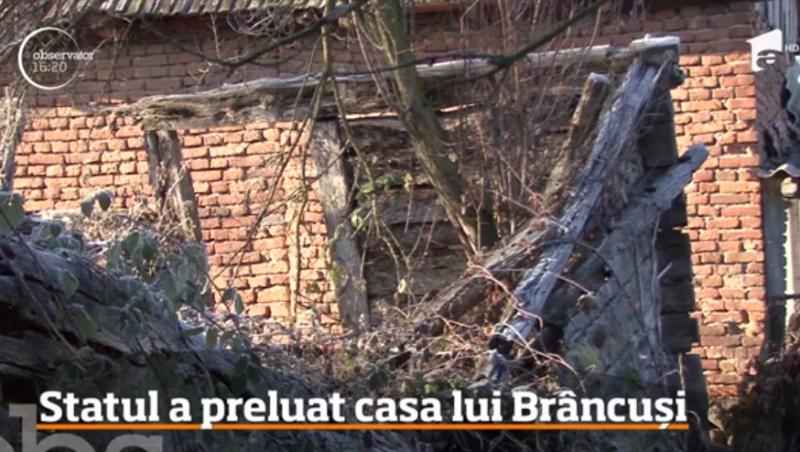 Trei bârne putrezite şi un perete din lemn mai mult prăbuşit- așa a ajuns casa lui Constantin Brâncuși. „Ne vom spăla ruşinea pentru tot ce s-a întâmplat”